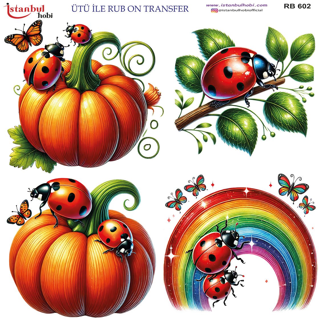 Ütü İle Rub On Transfer 30x30cm RB602