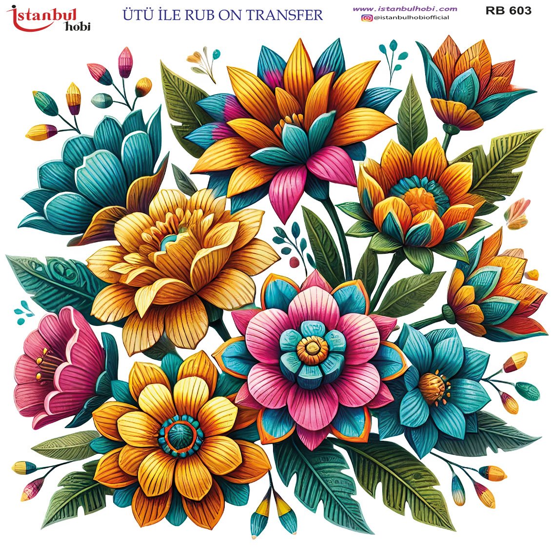 Ütü İle Rub On Transfer 30x30cm RB603