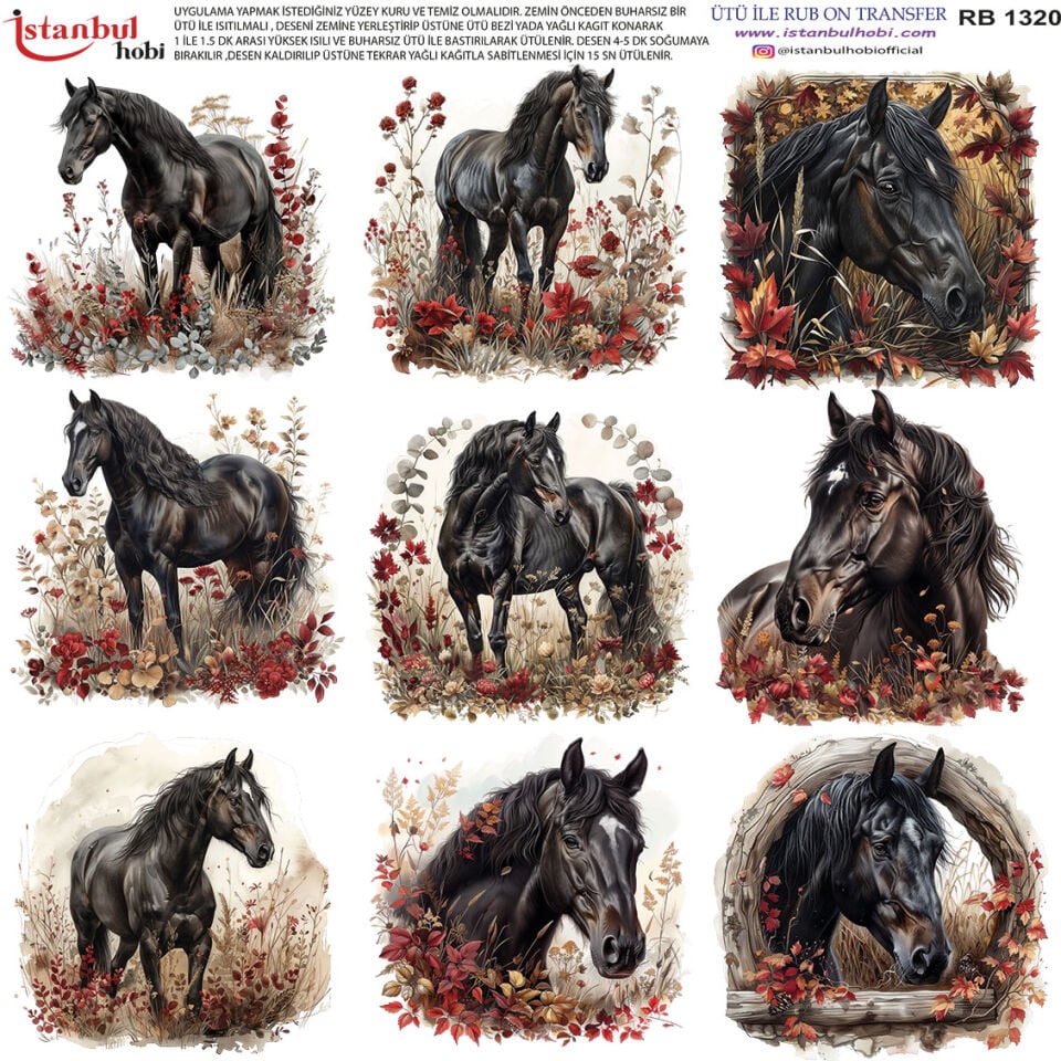 Ütü İle Rub On Transfer 30x30cm RB1320