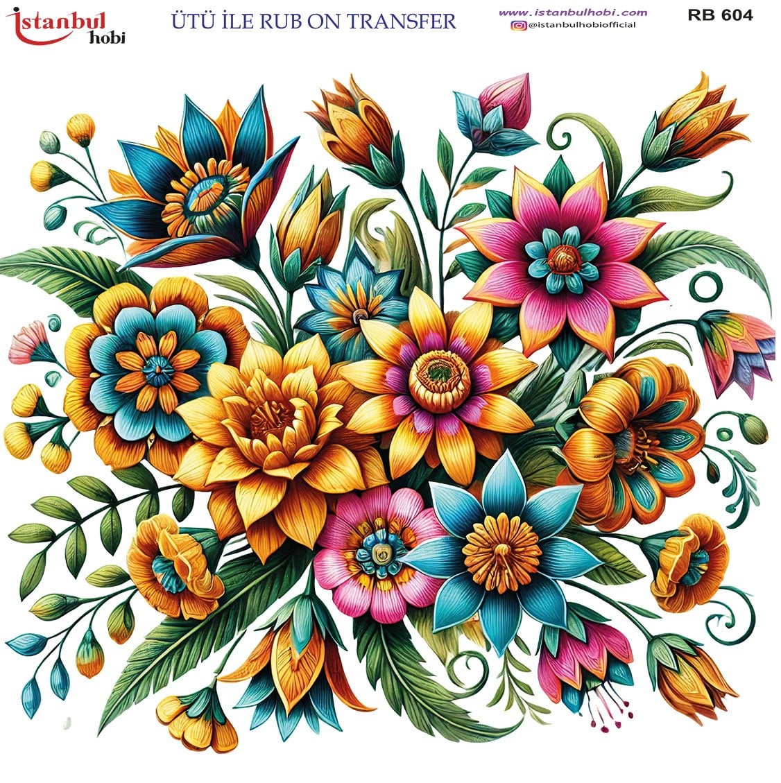 Ütü İle Rub On Transfer 30x30cm RB604