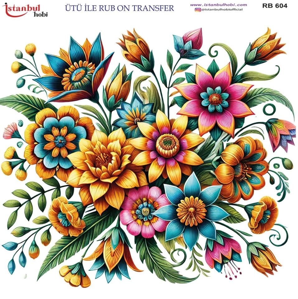 Ütü İle Rub On Transfer 30x30cm RB604
