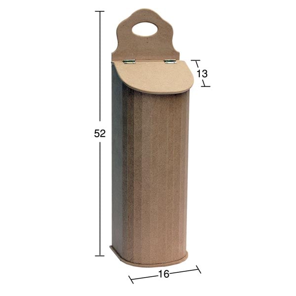 Ahşap Bombe Poşetlik 52x16cm KU336