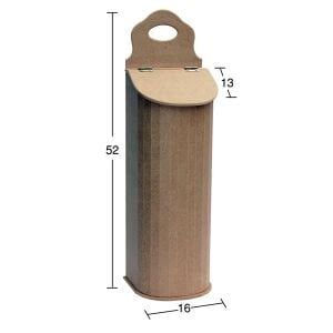 Ahşap Bombe Poşetlik 52x16cm KU336