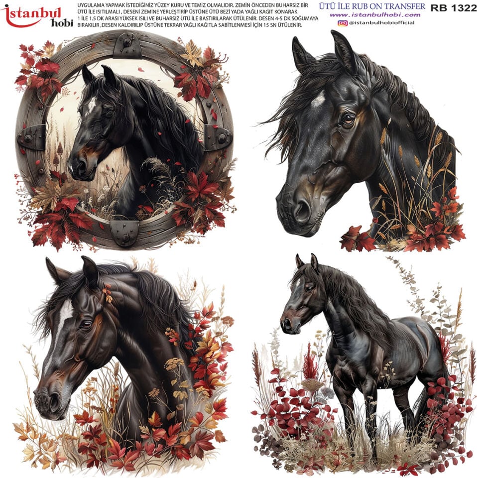 Ütü İle Rub On Transfer 30x30cm RB1322
