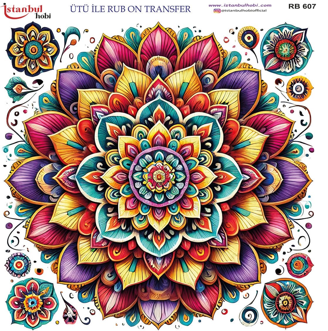 Ütü İle Rub On Transfer 30x30cm RB607