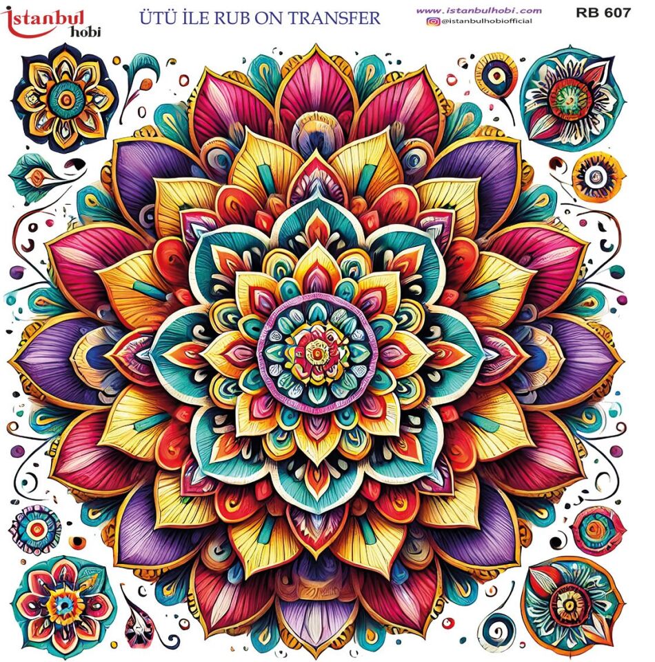 Ütü İle Rub On Transfer 30x30cm RB607