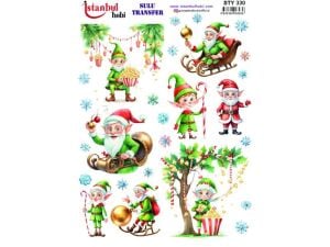 Yılbaşı Sulu Transfer Kağıdı 25x35cm STY-330
