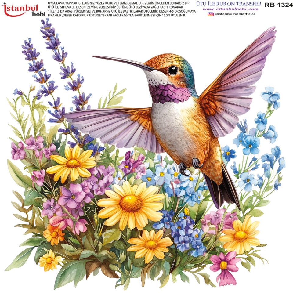 Ütü İle Rub On Transfer 30x30cm RB1324