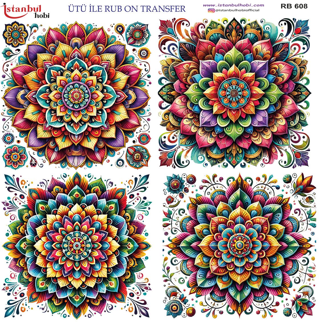 Ütü İle Rub On Transfer 30x30cm RB608