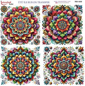 Ütü İle Rub On Transfer 30x30cm RB608