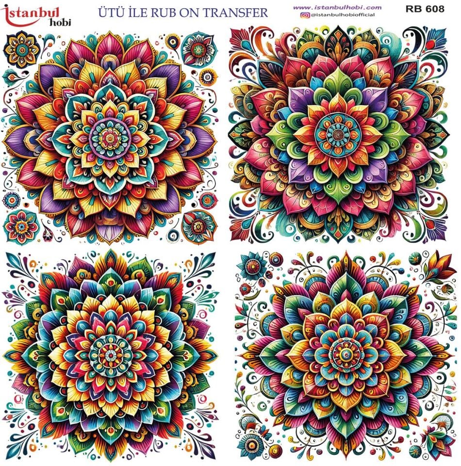 Ütü İle Rub On Transfer 30x30cm RB608