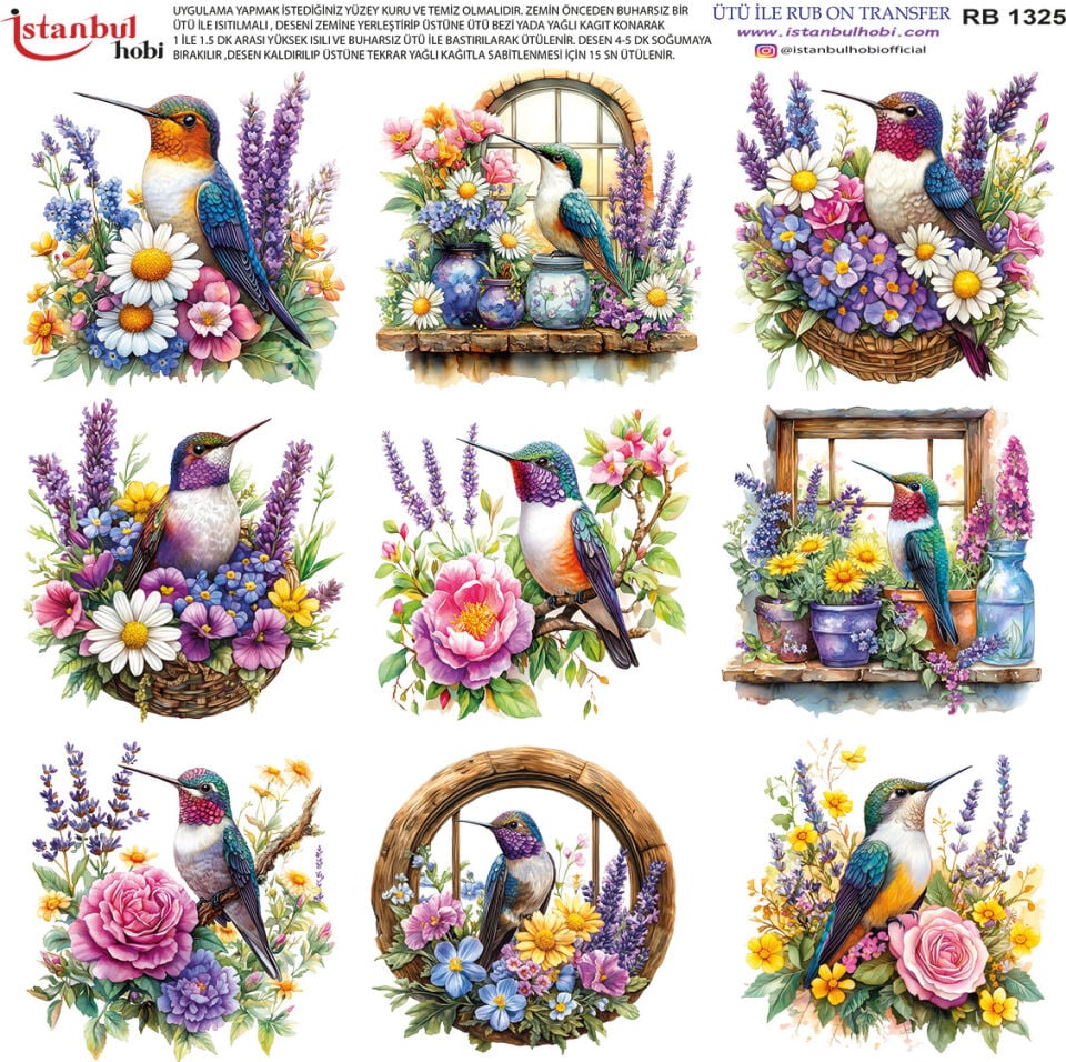Ütü İle Rub On Transfer 30x30cm RB1325
