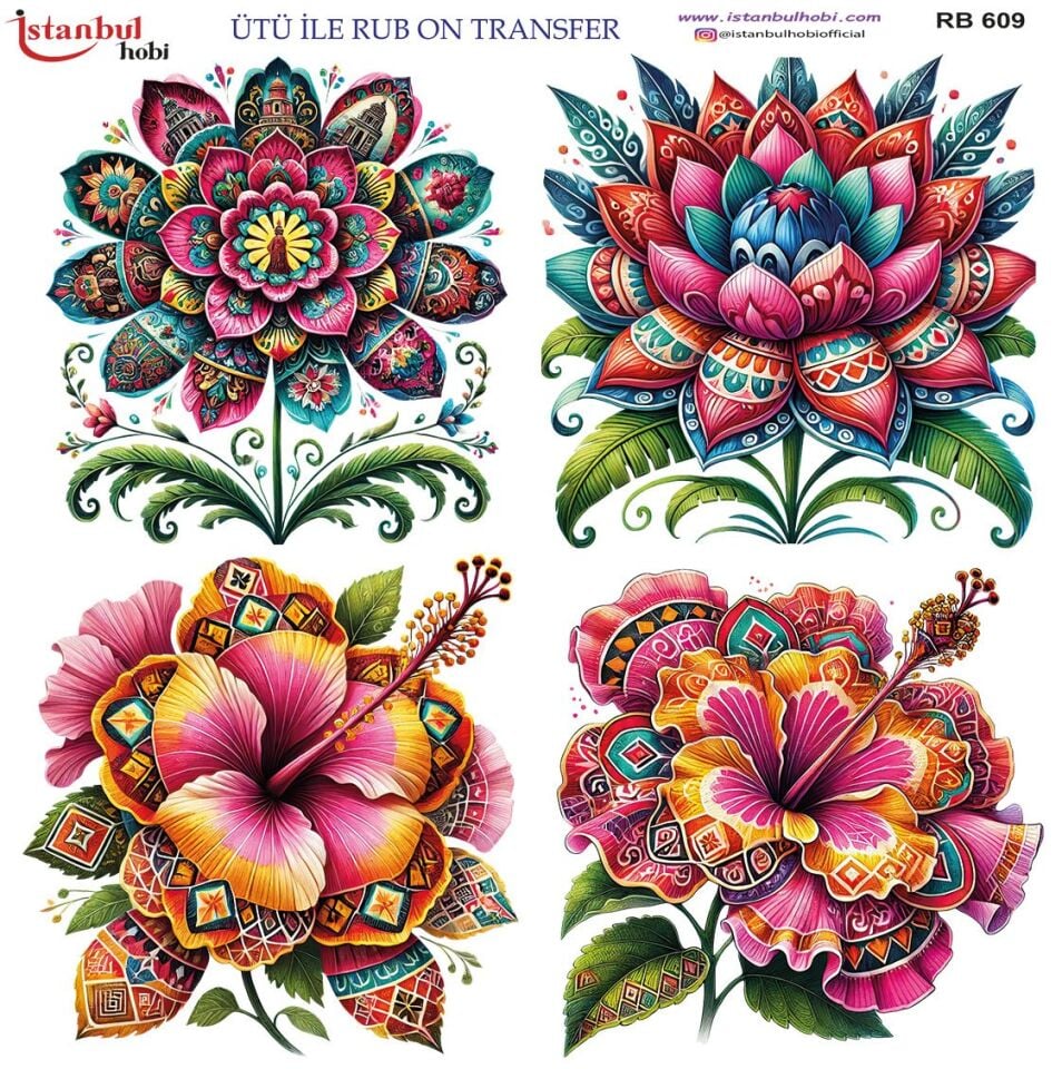 Ütü İle Rub On Transfer 30x30cm RB609