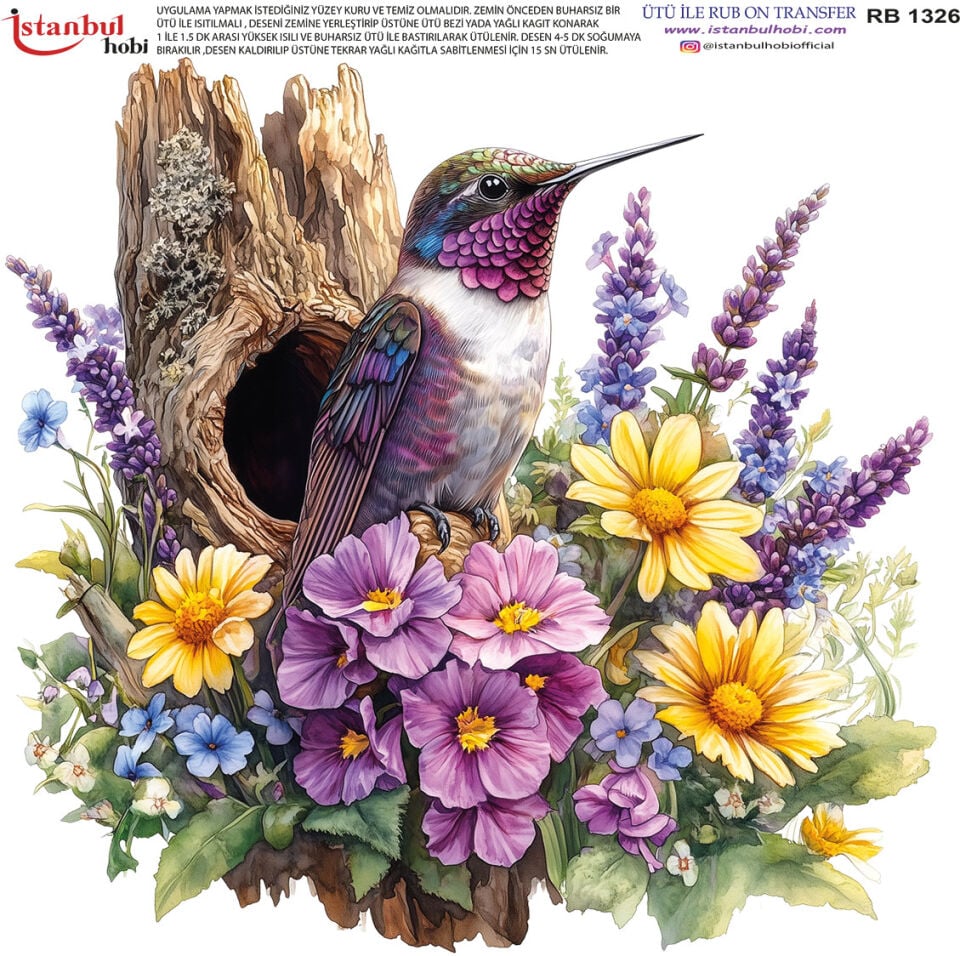 Ütü İle Rub On Transfer 30x30cm RB1326