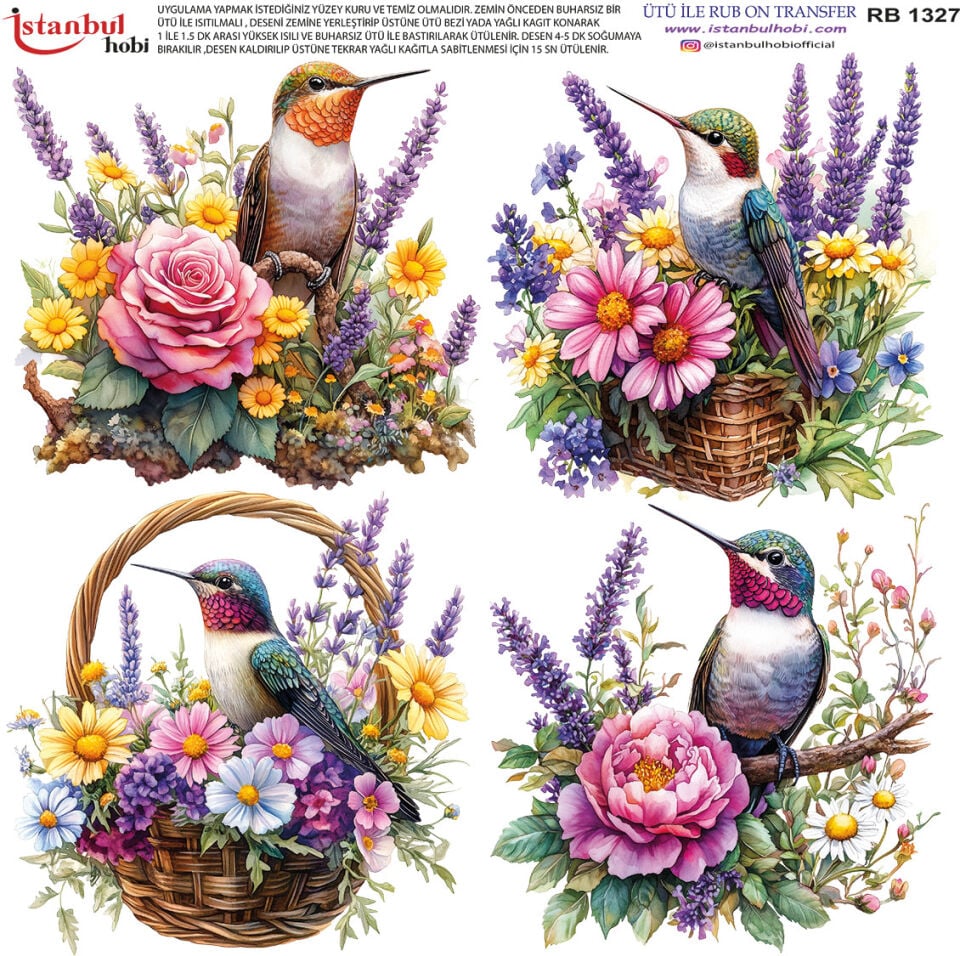 Ütü İle Rub On Transfer 30x30cm RB1327