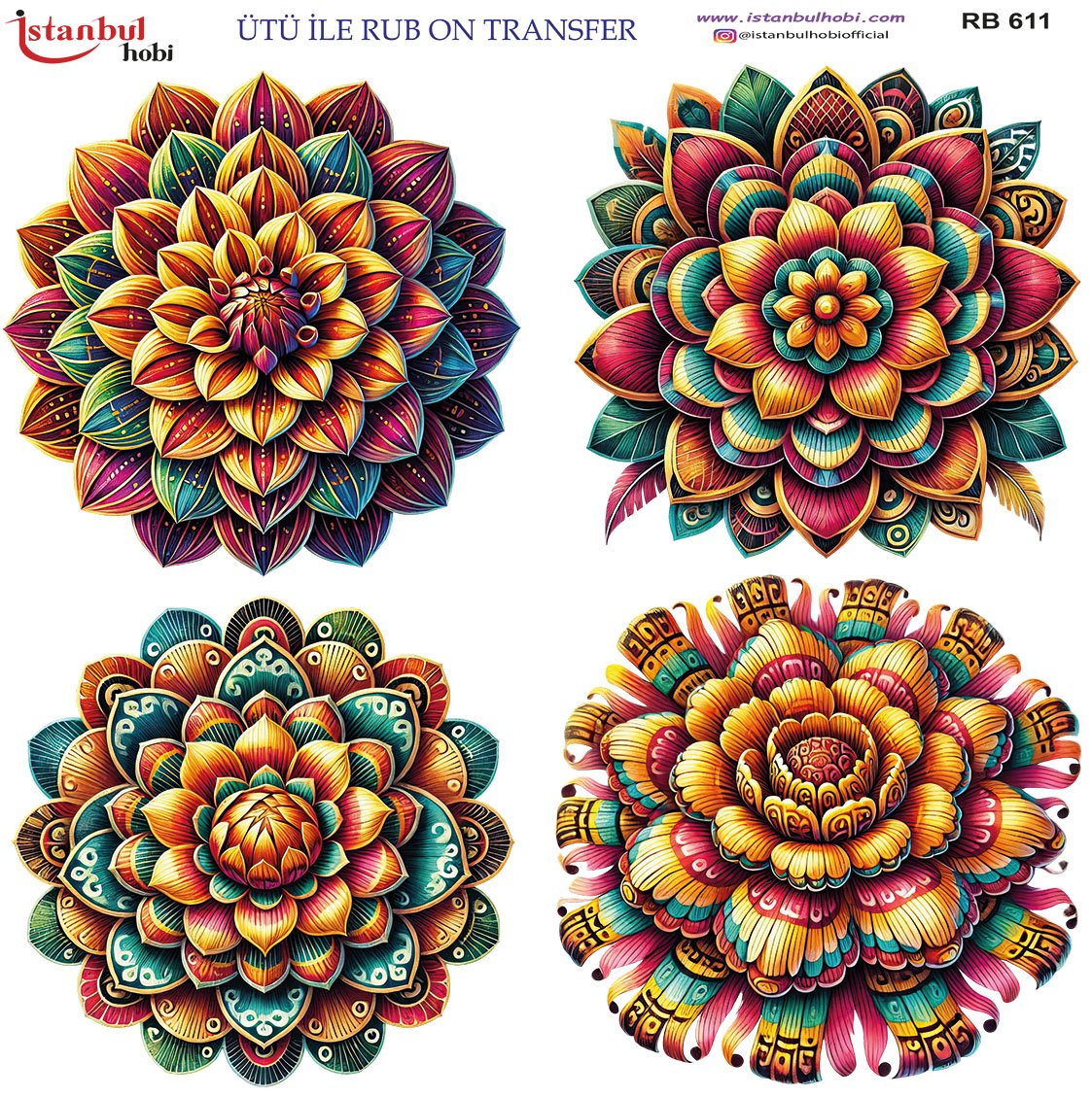 Ütü İle Rub On Transfer 30x30cm RB611