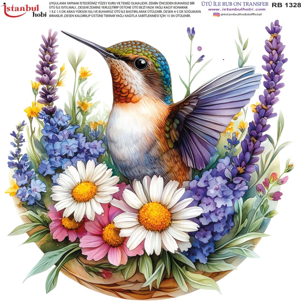 Ütü İle Rub On Transfer 30x30cm RB1328