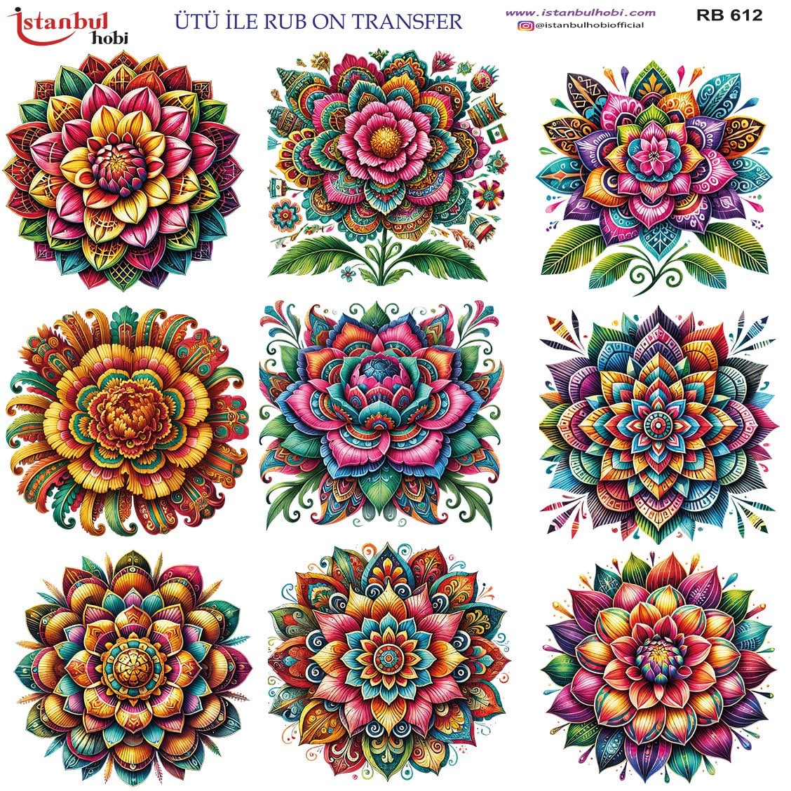 Ütü İle Rub On Transfer 30x30cm RB612