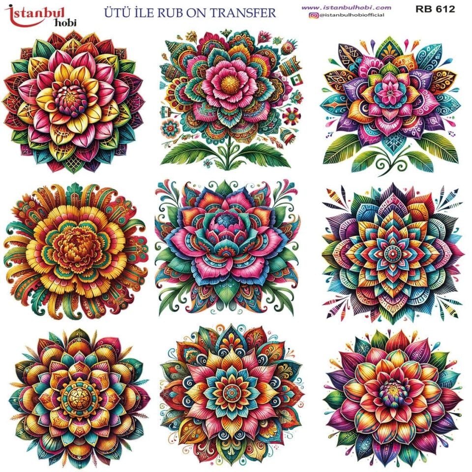 Ütü İle Rub On Transfer 30x30cm RB612