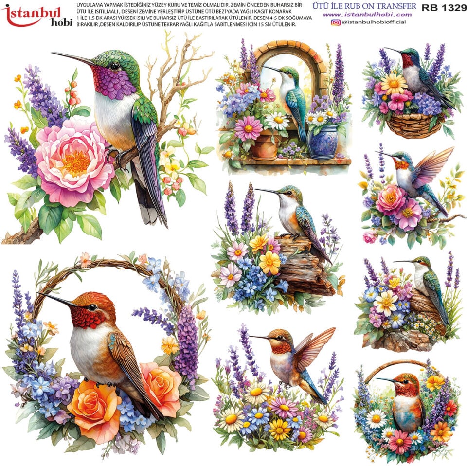 Ütü İle Rub On Transfer 30x30cm RB1329