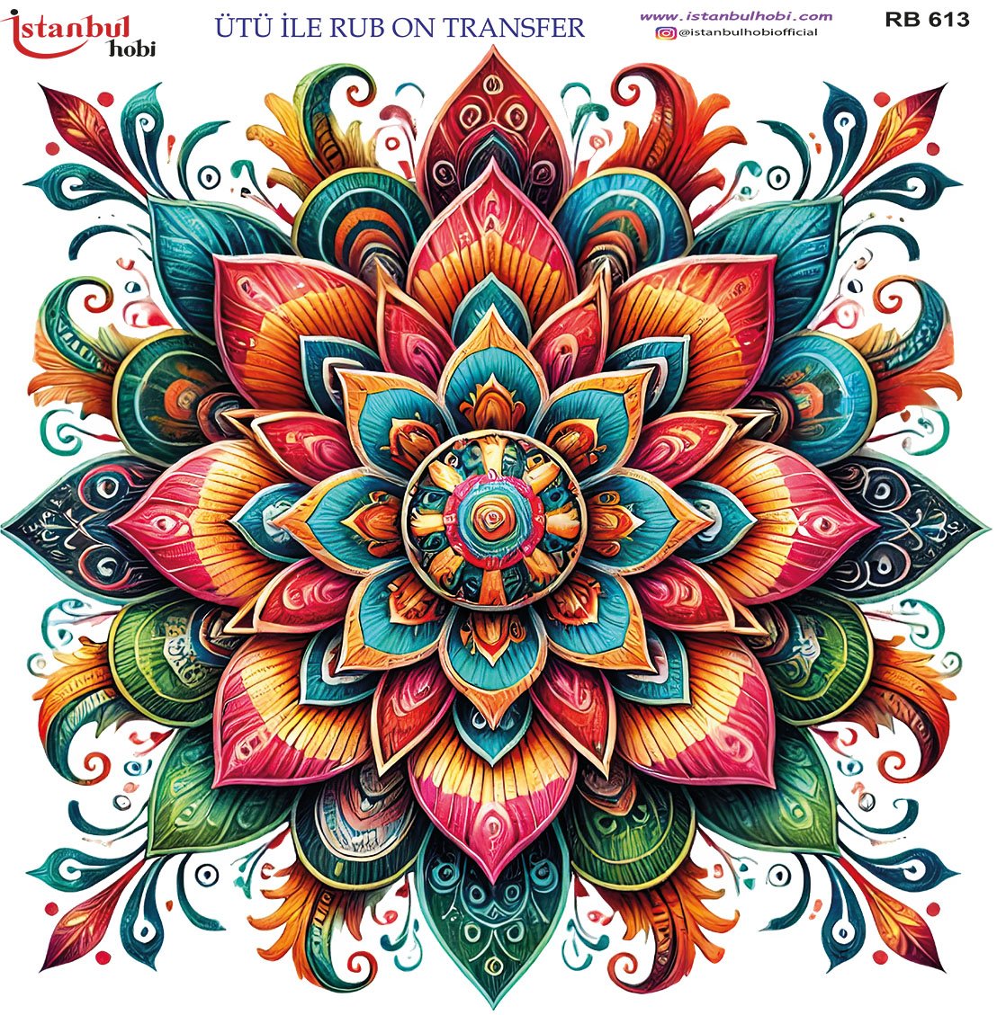 Ütü İle Rub On Transfer 30x30cm RB613
