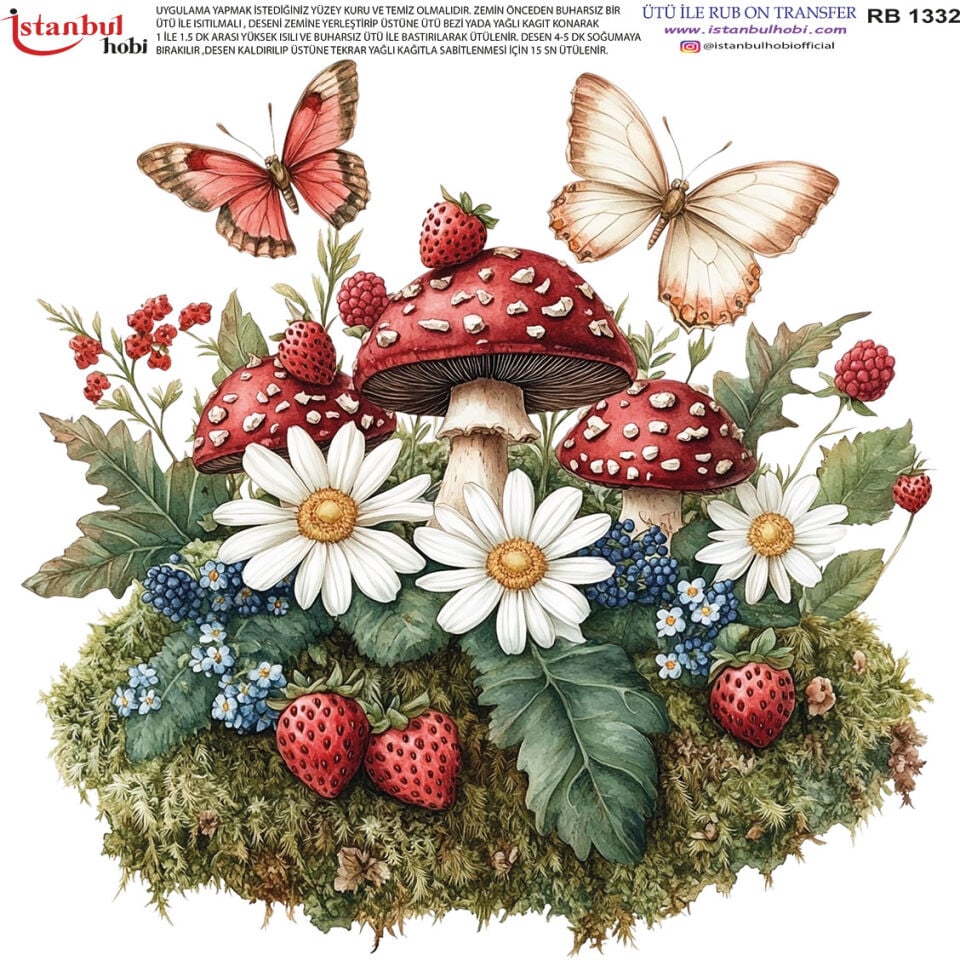 Ütü İle Rub On Transfer 30x30cm RB1332