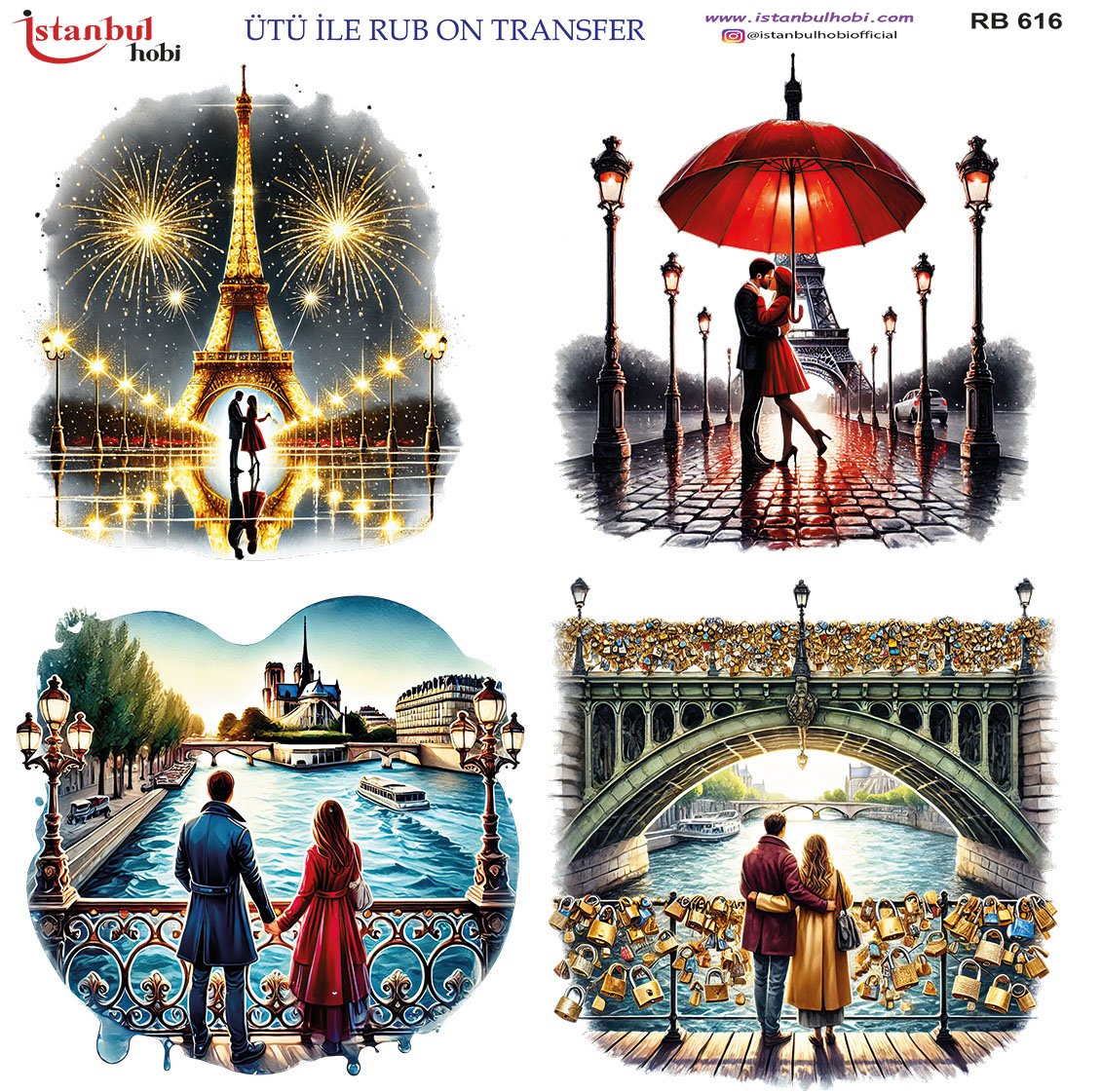 Ütü İle Rub On Transfer 30x30cm RB616