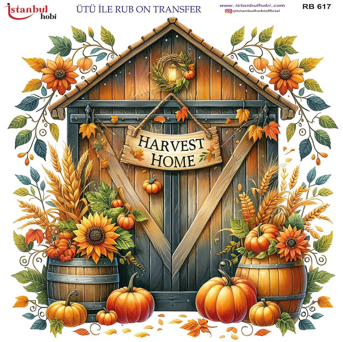 Ütü İle Rub On Transfer 30x30cm RB617