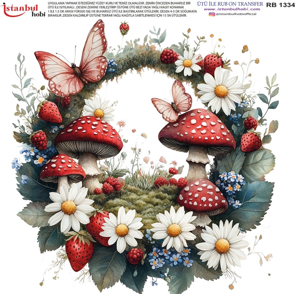 Ütü İle Rub On Transfer 30x30cm RB1334