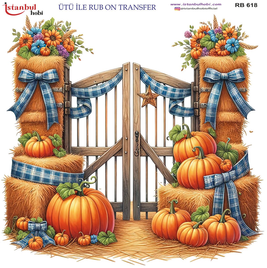 Ütü İle Rub On Transfer 30x30cm RB618