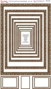 Ütü İle Rub On Transfer 30x50cm CK333