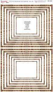 Ütü İle Rub On Transfer 30x50cm CK334