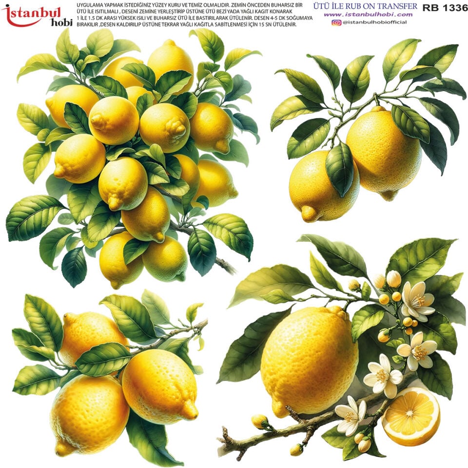 Ütü İle Rub On Transfer 30x30cm RB1336