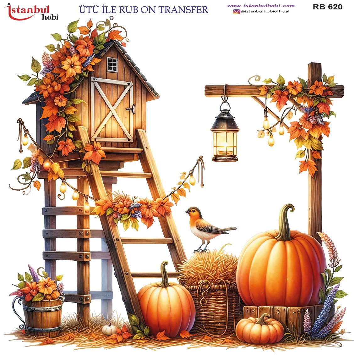 Ütü İle Rub On Transfer 30x30cm RB620