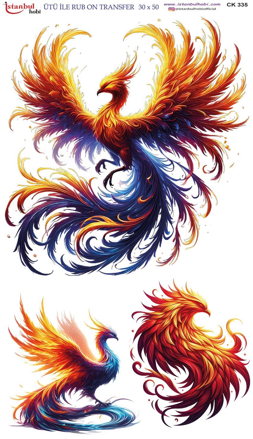 Ütü İle Rub On Transfer 30x50cm CK335