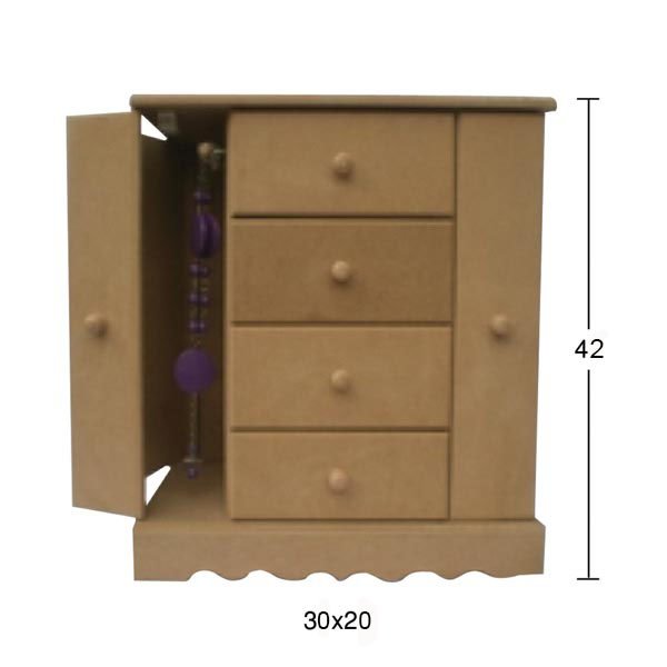 Ahşap Takı Kutusu 42x30cm KU316