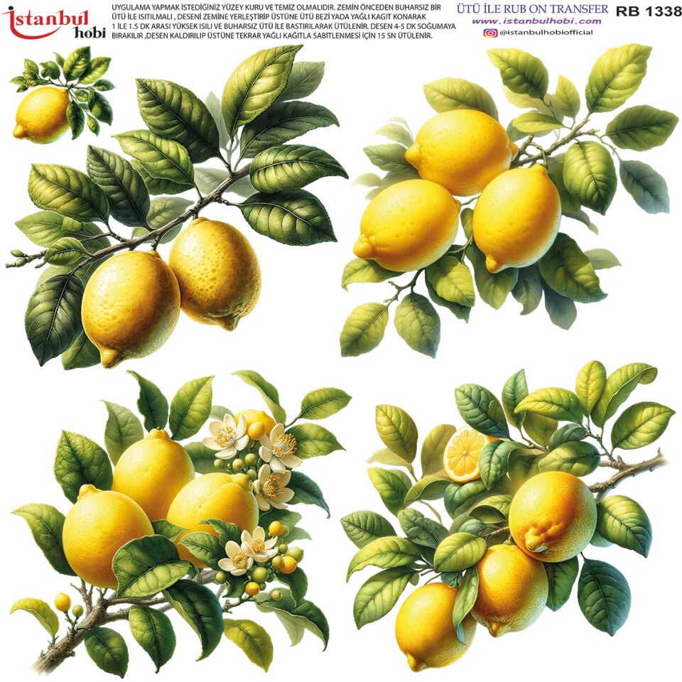 Ütü İle Rub On Transfer 30x30cm RB1338