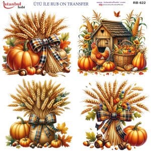 Ütü İle Rub On Transfer 30x30cm RB622