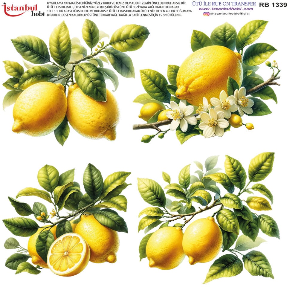 Ütü İle Rub On Transfer 30x30cm RB1339
