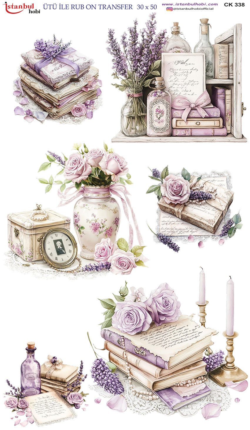 Ütü İle Rub On Transfer 30x50cm CK338