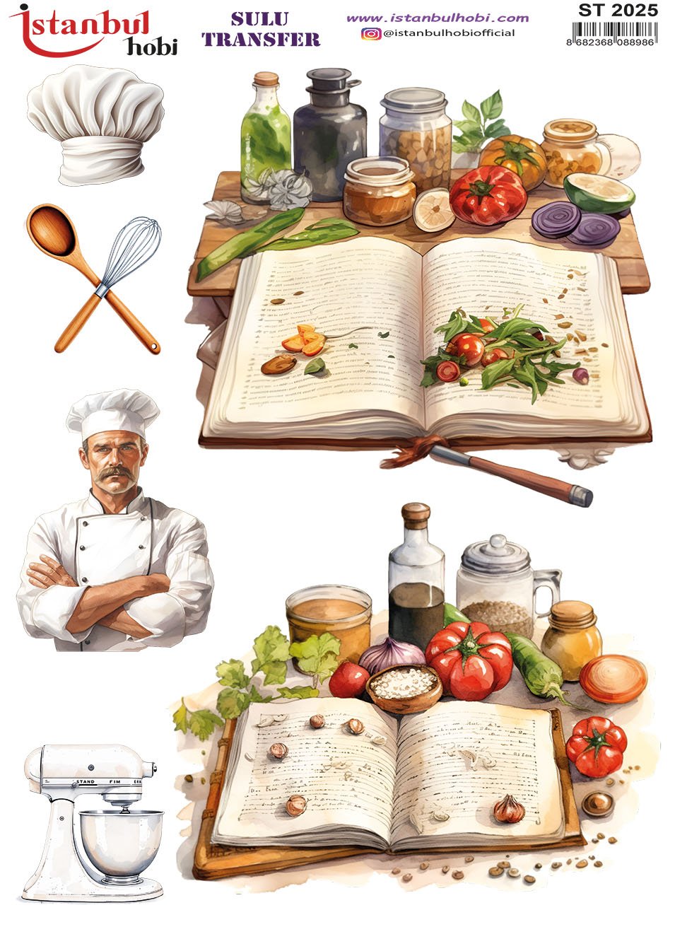 Sulu Transfer Kağıdı 25x35cm ST-2025