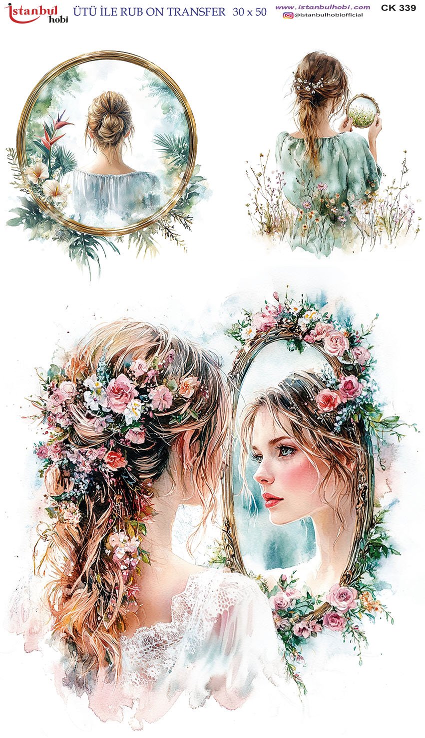 Ütü İle Rub On Transfer 30x50cm CK339