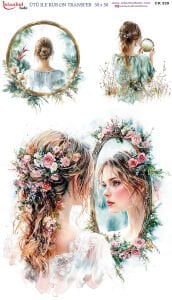 Ütü İle Rub On Transfer 30x50cm CK339