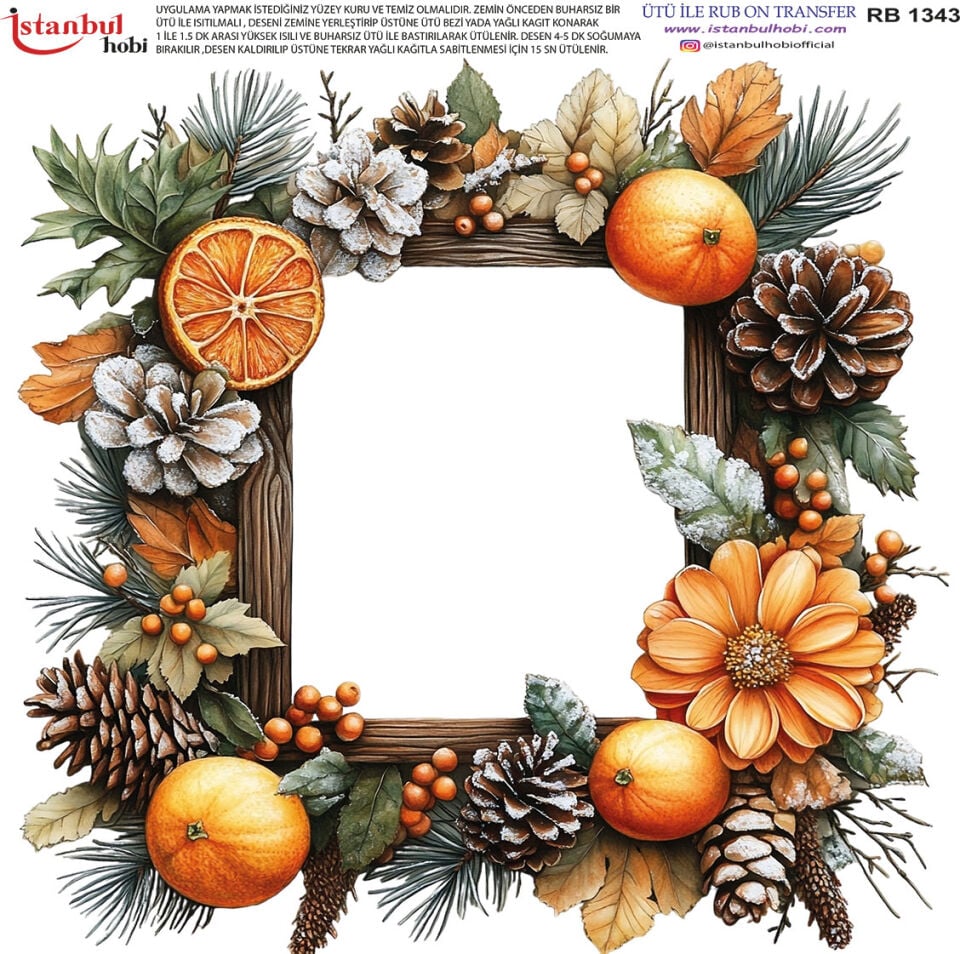 Ütü İle Rub On Transfer 30x30cm RB1343