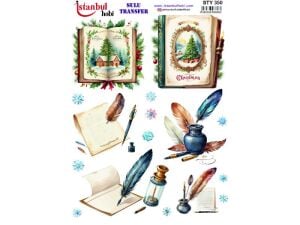 Yılbaşı Sulu Transfer Kağıdı 25x35cm STY-350