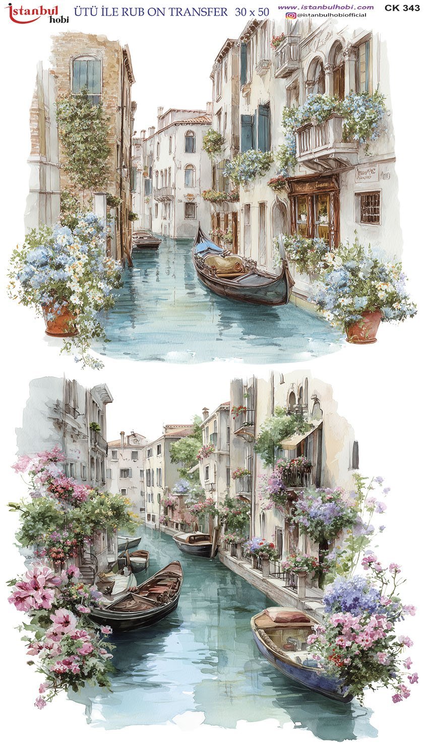 Ütü İle Rub On Transfer 30x50cm CK343