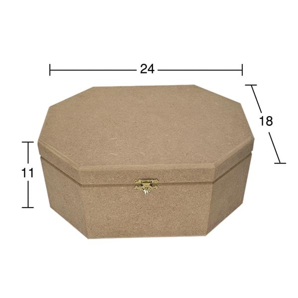 Ahşap Büyük Petek Kutu 24x18cm KU301