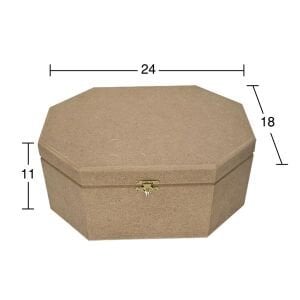 Ahşap Büyük Petek Kutu 24x18cm KU301