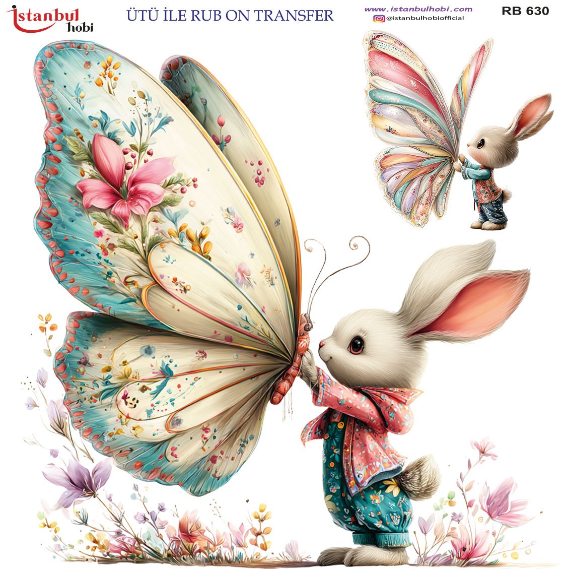 Ütü İle Rub On Transfer 30x30cm RB630