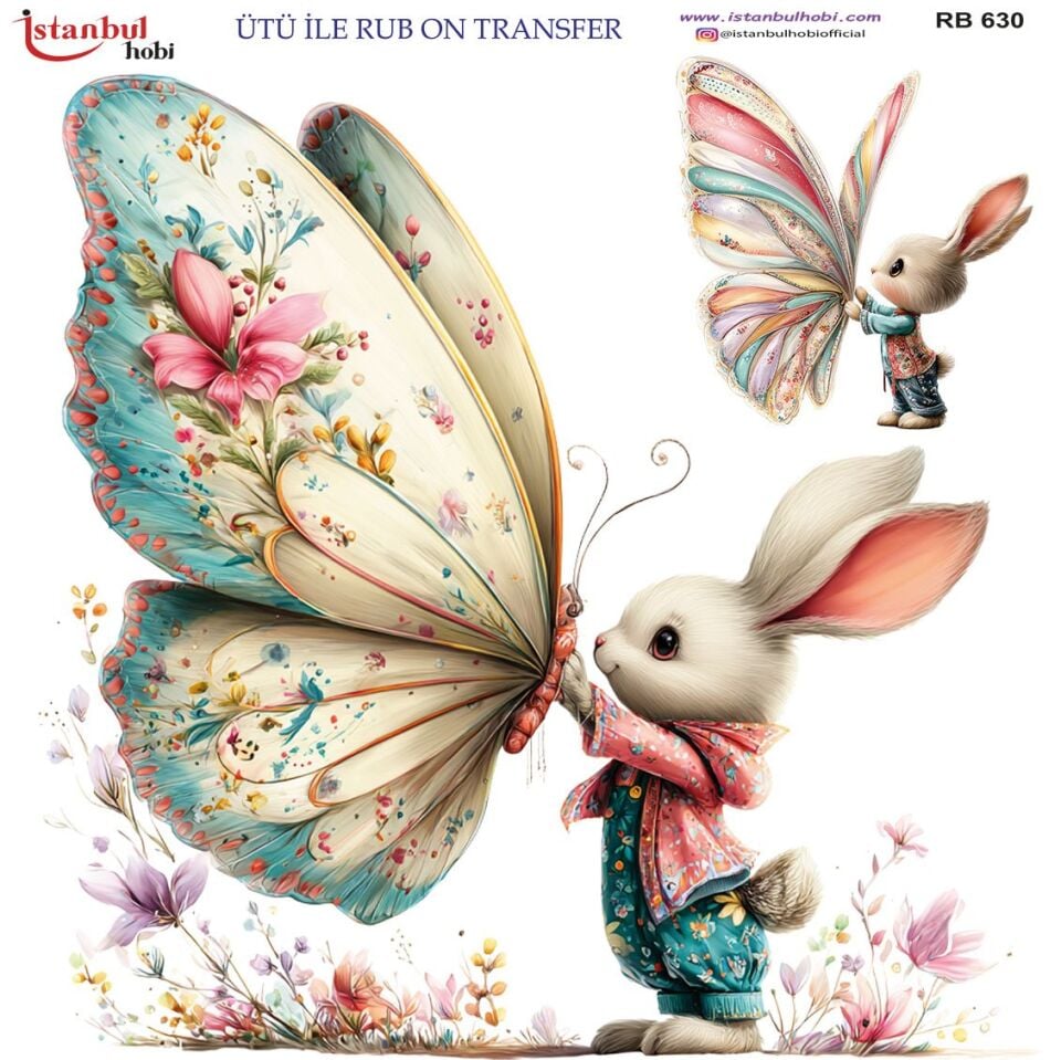 Ütü İle Rub On Transfer 30x30cm RB630